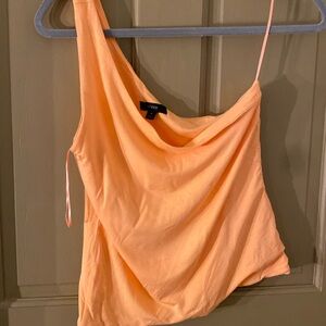 J crew reimagined orange one shoulder top.  Never worn! Medium M